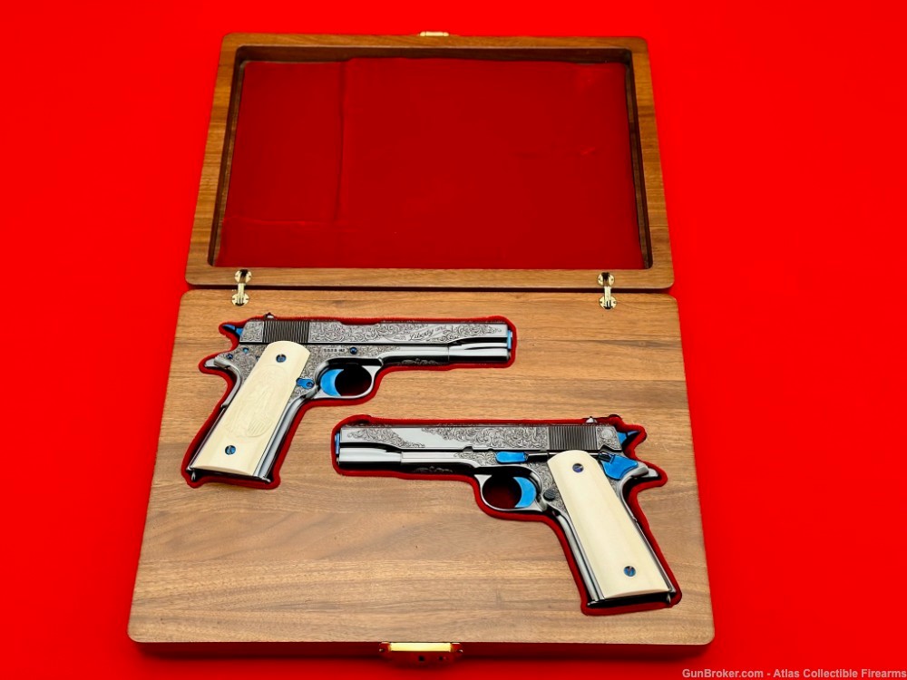 THE FINEST!  1967 Matched Colt 1911 Set |*MARK SWANSON MASTER ENGRAVED*|-img-48