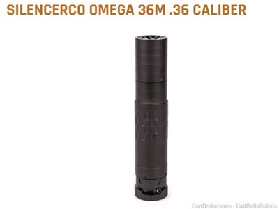OMEGA 36M 36CAL BLK SILENCER Rated 5.56 to 338LAP & 9MM SU4735 Free Ship