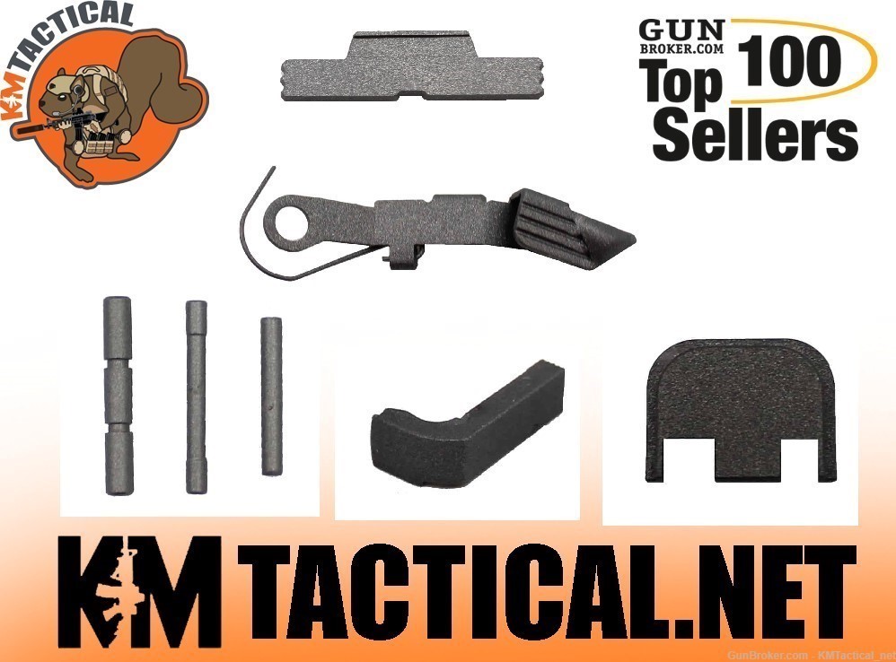 Polymer80-Glock Custom Cerakote Tungsten Combo Upper/Lower Parts Gen 1-3 -img-0