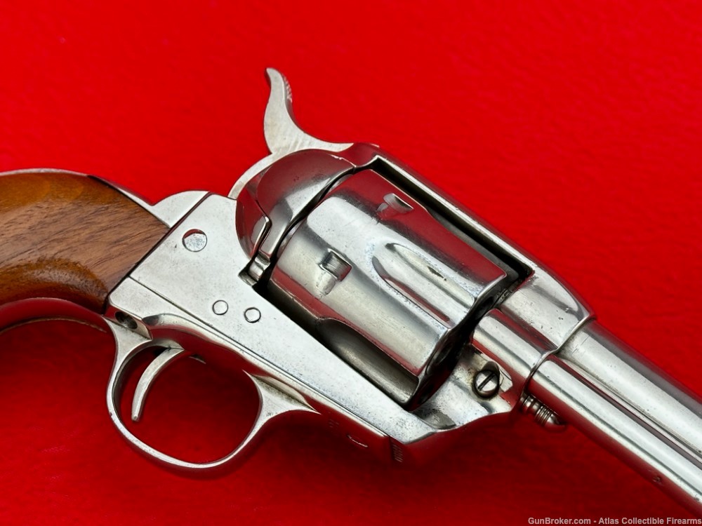 RARE 1ST GEN 1916 Colt SAA 7 1/2" Nickel |*EARLY .22LR RIMFIRE CONVERSION*|-img-9