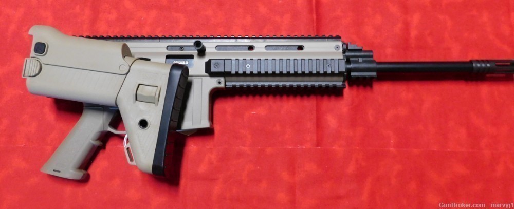 ISSC MK22 Modern Sporting Rifle with adjustable folding stock in desert-img-2