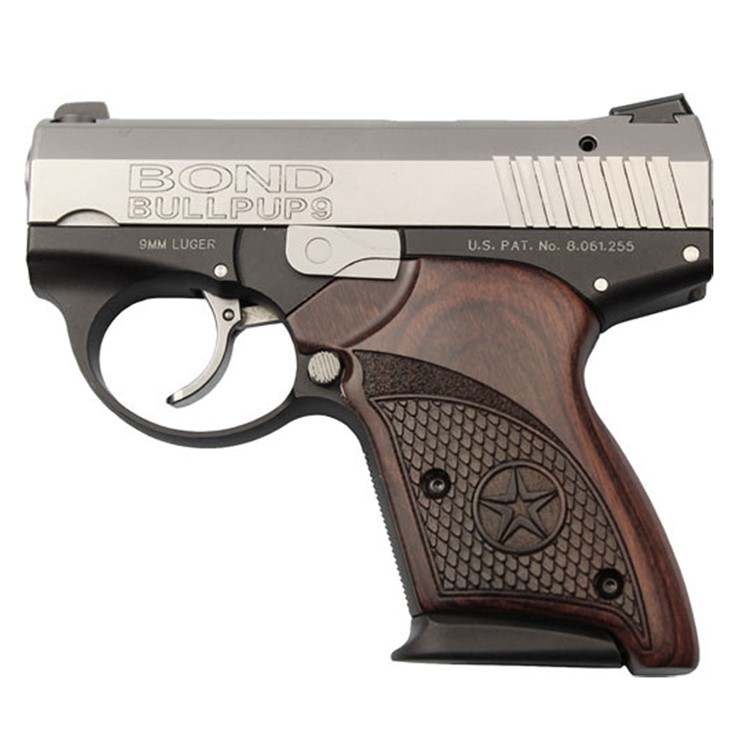 BOND ARMS Bullpup 9mm 3.35in 7rd Semi-Auto Pistol w/Rosewood Grip BULLPUP9-img-3