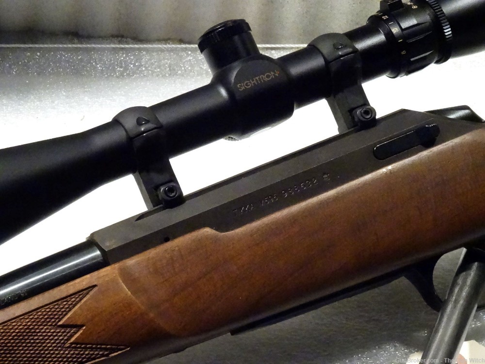 Tikka 595 Rifle Tapered Bull Barrel .17 Remington with Scope-img-1