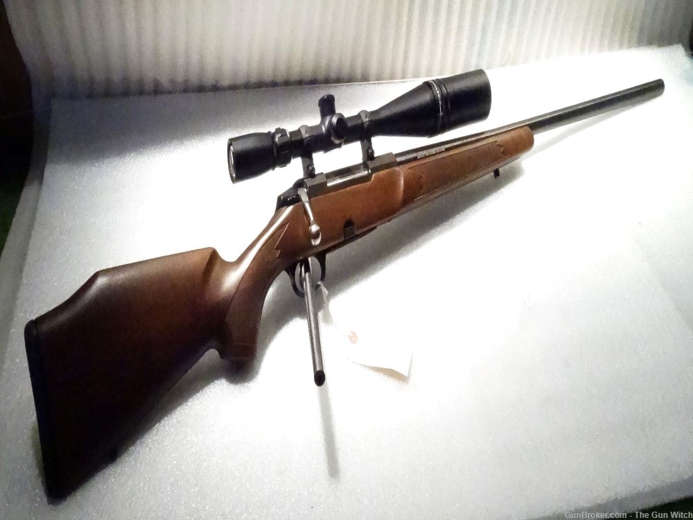 Tikka 595 Rifle Tapered Bull Barrel .17 Remington with Scope-img-5