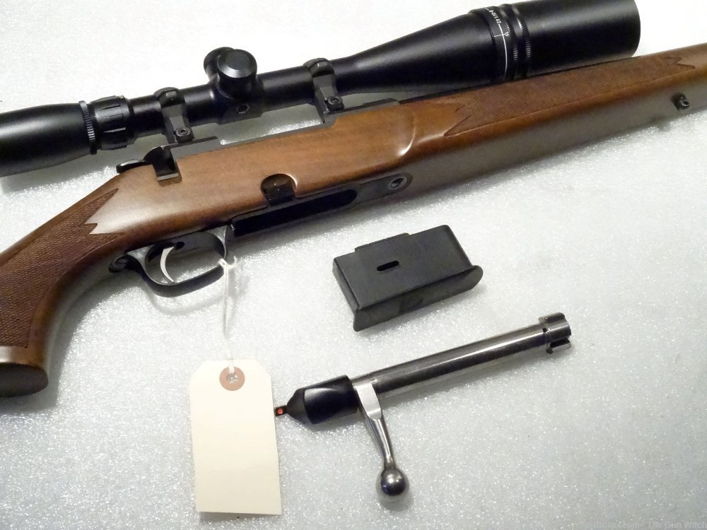 Tikka 595 Rifle Tapered Bull Barrel .17 Remington with Scope-img-7