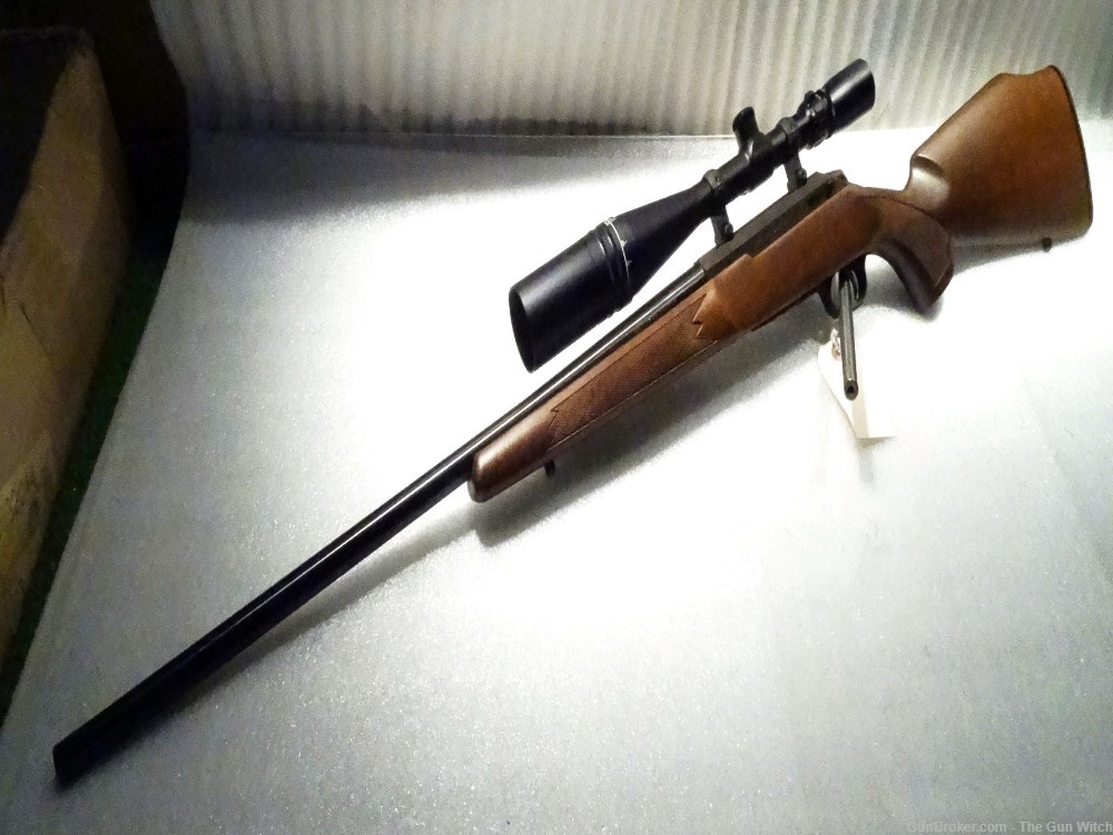 Tikka 595 Rifle Tapered Bull Barrel .17 Remington with Scope-img-0