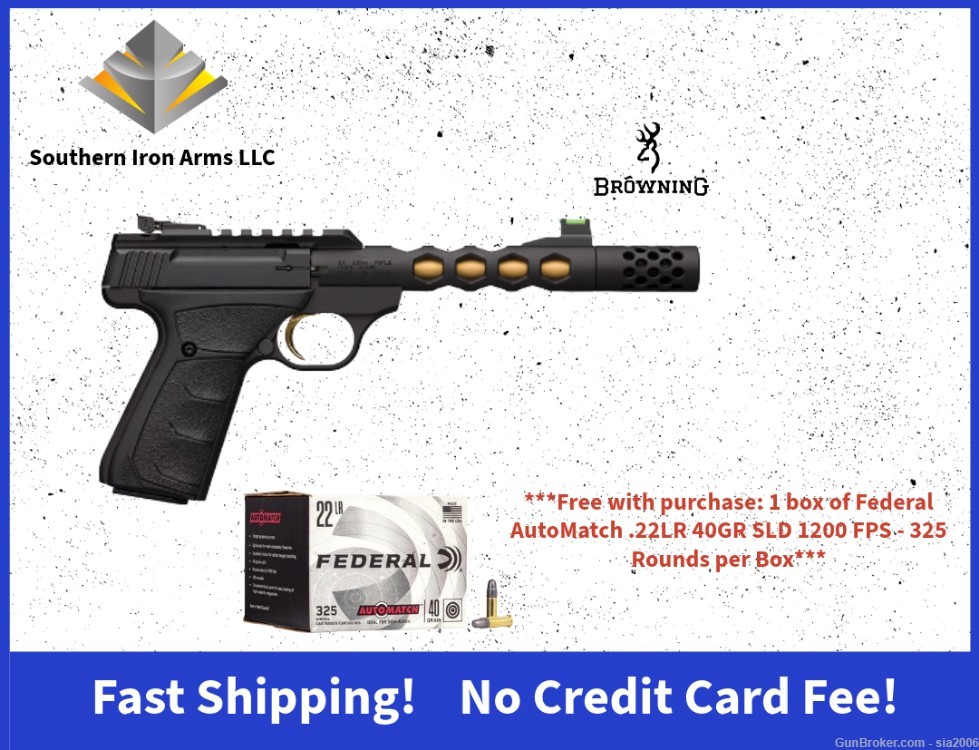 Browning Buckmark Plus Vision - .22 LR - New (free ammo with purchase)-img-0