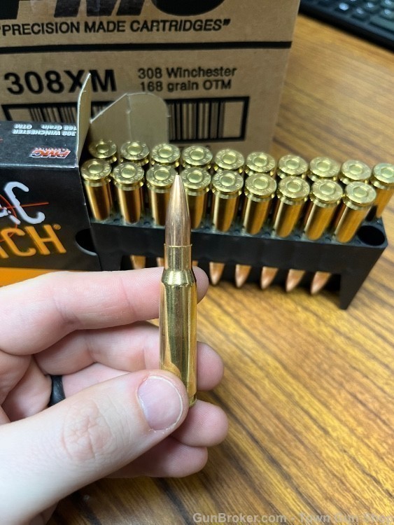 PMC 308 Win Match 168 Grain OTM W/Sierra Bullet 200 Rounds! #308XM-img-3