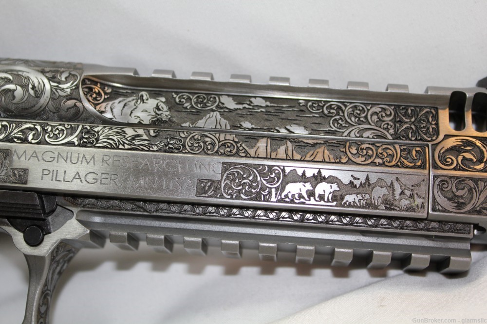 Rare Custom Engraved Desert Eagle DE50SRMB Mark XIX .50AE Wild West EDITION-img-10