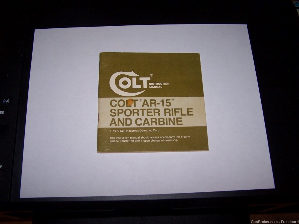 Colt AR-15 Sporter Rifle & Carbine Manual (1979)-img-0