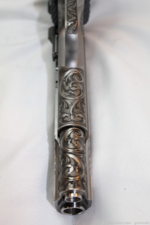 Rare Incredible Custom Engraved DE 1911 45ACP 5" SS W/KNIFE 45 ACP-img-17