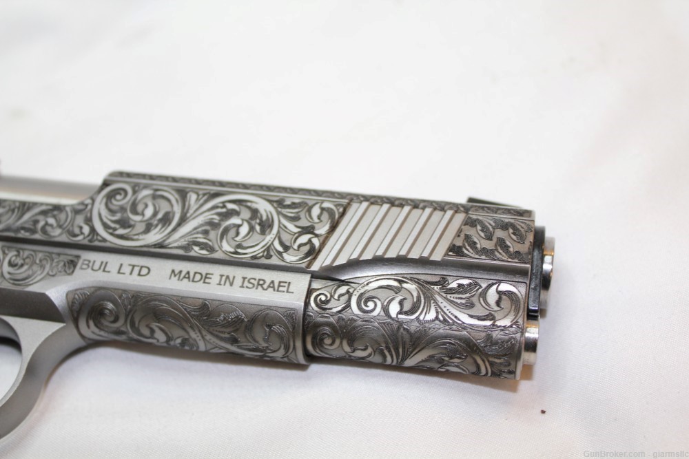Rare Incredible Custom Engraved DE 1911 45ACP 5" SS W/KNIFE 45 ACP-img-9