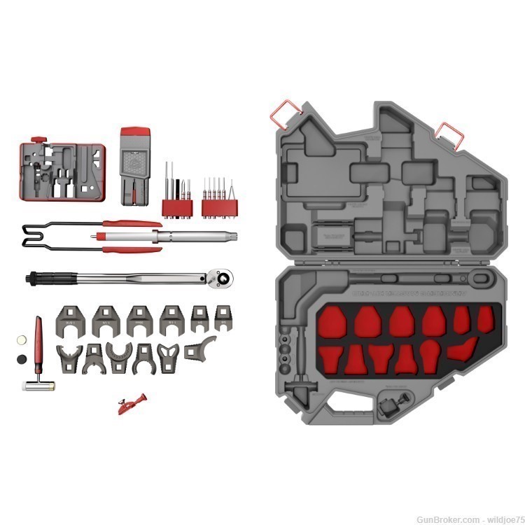 Real Avid, Armorer's Master Kit AR15 PRO, AR15 Tool Kit, Gray Carry Case-img-1