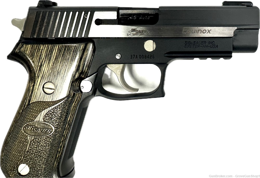 Sig Sauer P220 Equinox .45acp 4.5" 8rd Bi-Tone w/ Box USED -img-1