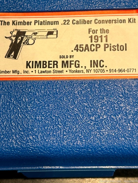 Kimber 1911 Platinum 22LR Conversion Kit-img-1