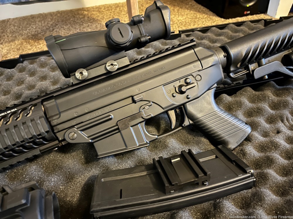 Sig Sauer Model 556, with Samson quad-rail and Bushnell red/green dot sight-img-2