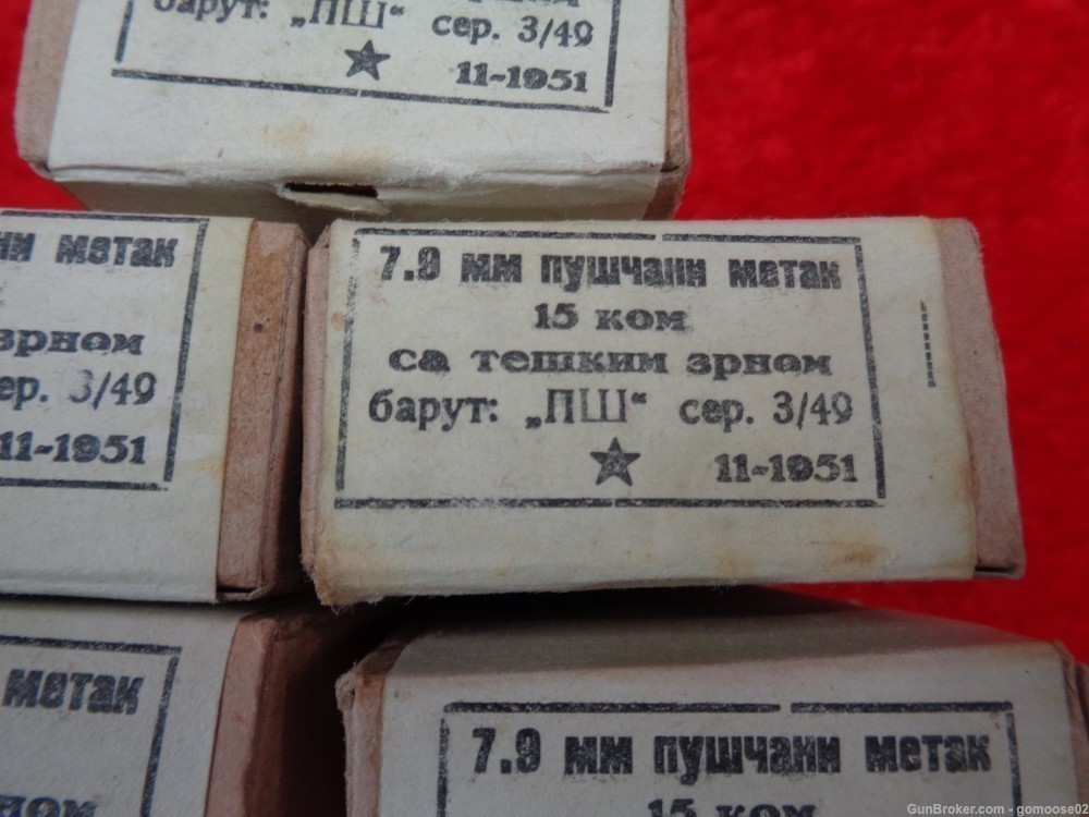 75 Rounds 8mm Soviet Yugo 15 Rd Box Boxes Ammo Ammunition 7.9 8x57 196 FMJ-img-1