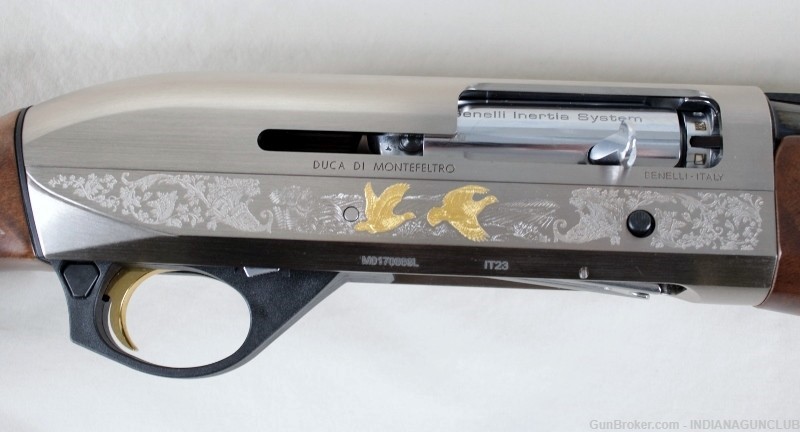 NIB BENELLI MONTEFELTRO SILVER FEATHERWEIGHT 12GA 26" CASE-img-3