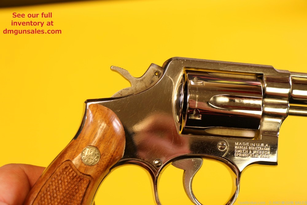 S&W MODEL 13-3 .357 MAGNUM 4" NICKEL MILITARY POLICE MAGNUM (BEAUTIFUL GUN)-img-8
