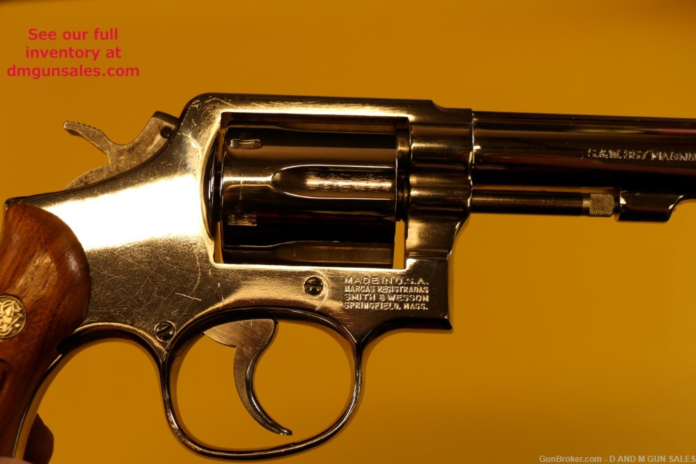 S&W MODEL 13-3 .357 MAGNUM 4" NICKEL MILITARY POLICE MAGNUM (BEAUTIFUL GUN)-img-7