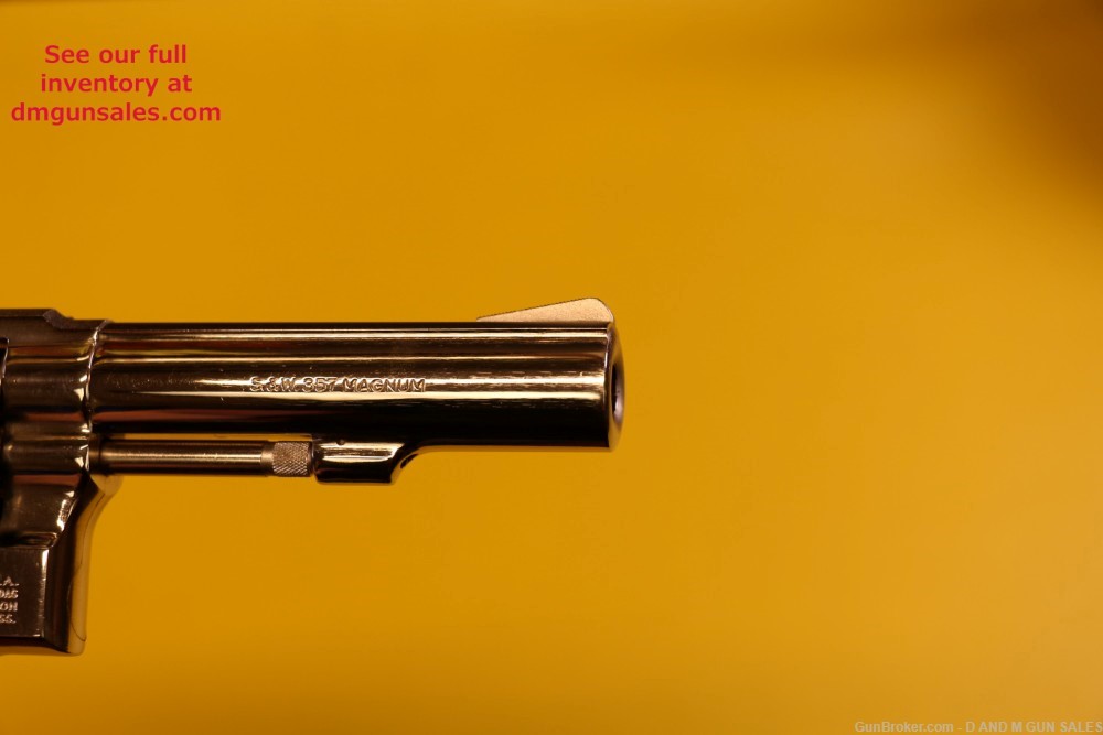S&W MODEL 13-3 .357 MAGNUM 4" NICKEL MILITARY POLICE MAGNUM (BEAUTIFUL GUN)-img-4