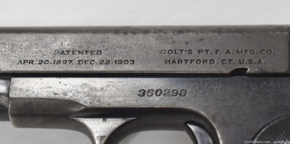 1920 Colt Model 1903 Pocket Hammerless 32 ACP 3.75" Blued M1903 PENNY SALE-img-15