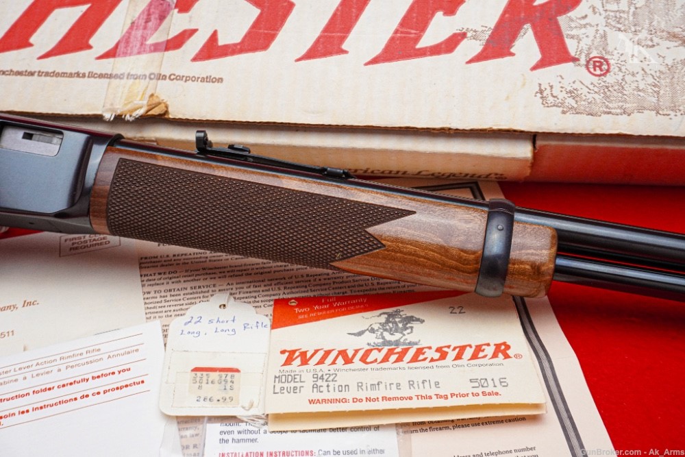 1988 Winchester 9422 Lever Action Rifle .22LR *ORIGINAL BOX & PAPERS* ANIB!-img-7