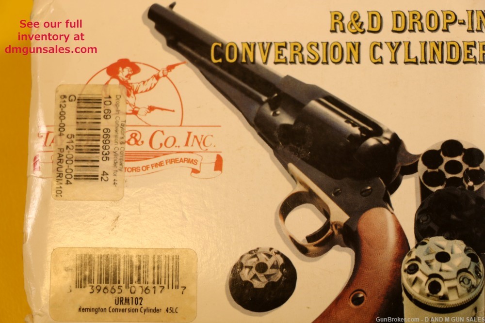 TAYLOR'S & COMPANY R&D DROP-IN .45 COLT CONVERSION CYLINDER REMINGTON 1858 -img-2
