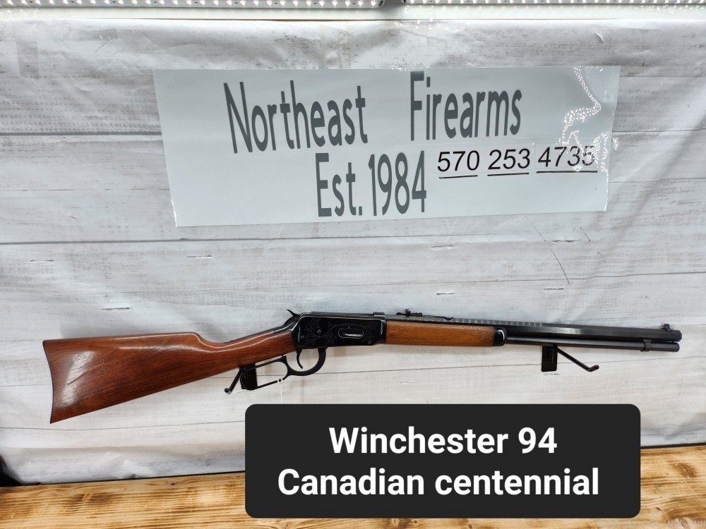 unfired winchester 94 canadian centennial '67 minty collectors 20" octagon-img-0