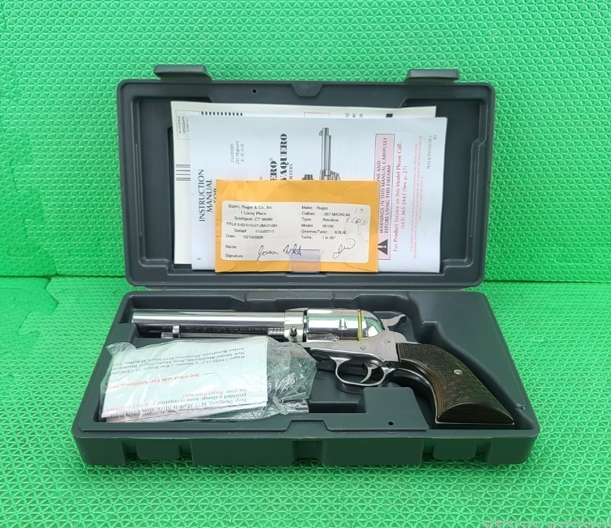Ruger * VAQUERO * 357 Mag 5 1/2" BRIGHT STAINLESS In Original Box -img-2