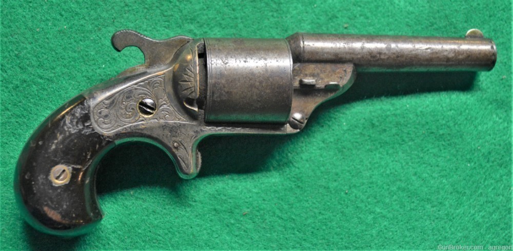 Moore's Pat, Firearms Co. .32 Teat-Fire Revolver Made 1864-1873  As Found!-img-0