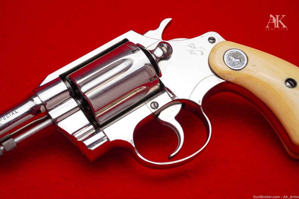 1961 Colt Police Positive Special 5" .38Spl *FACTORY NICKEL & IVORY*-img-2