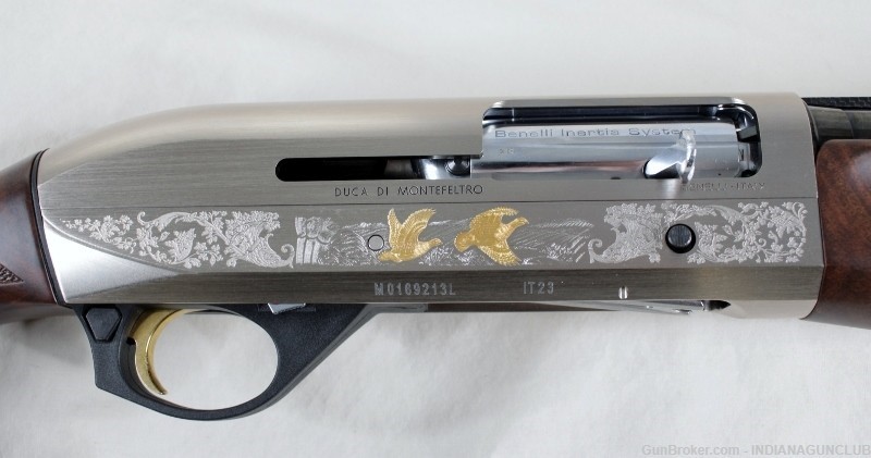 NIB BENELLI MONTEFELTRO SILVER FEATHERWEIGHT 12GA 26" CASE-img-3