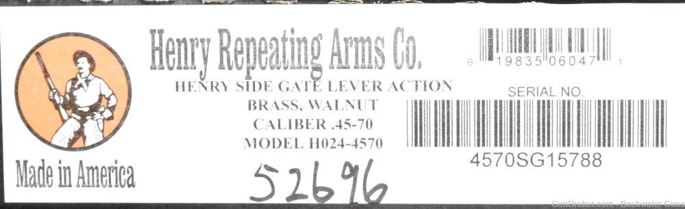  FACTORY NEW HENRY SIDE GATE LEVER ACTION .45-70 RIFLE HO24-4570 NO RESERVE-img-6