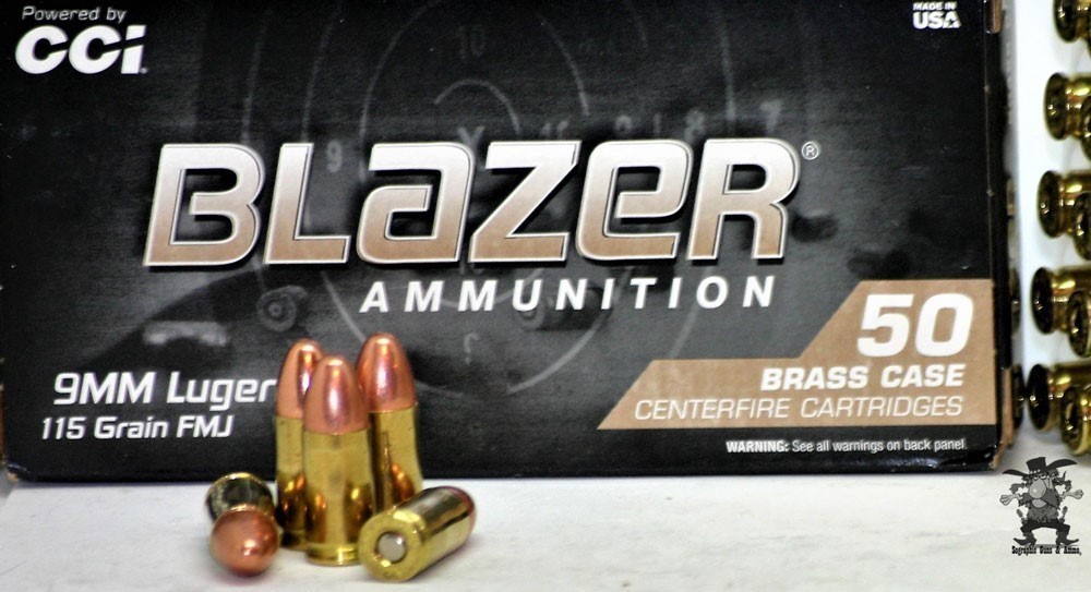 9MM CCI BLAZER 115 GRAIN FMJ 9 mm Practice & Training Glock Taurus 100 RDS-img-0