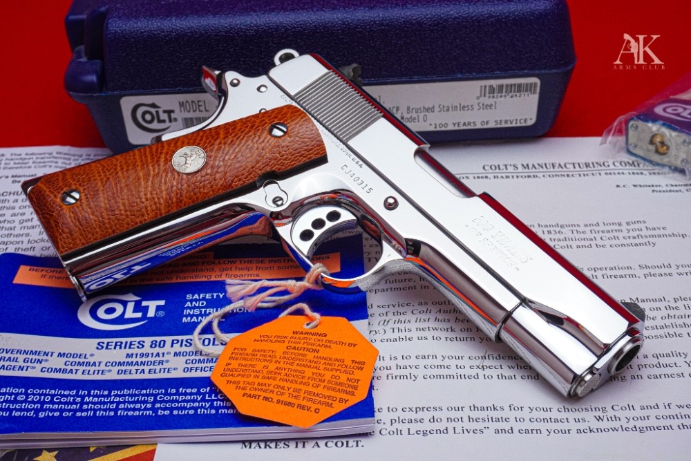 2011 Colt Commander 1911 .45acp *BREATHTAKING BRIGHT STAINLESS*-img-4