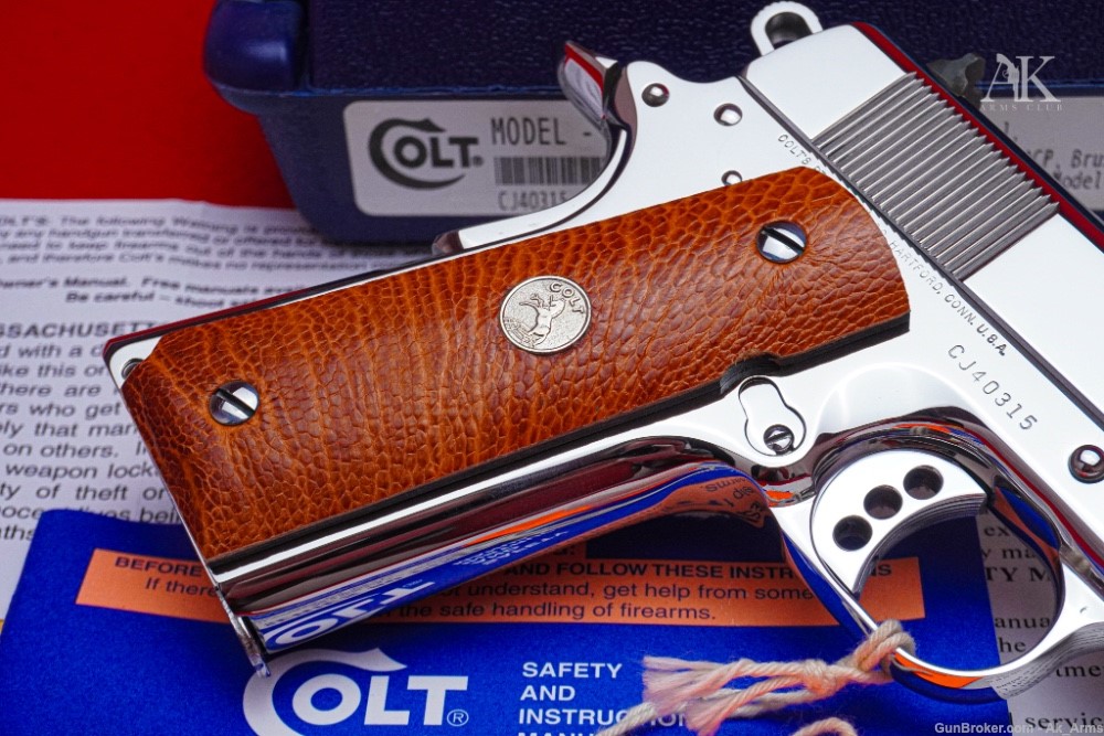 2011 Colt Commander 1911 .45acp *BREATHTAKING BRIGHT STAINLESS*-img-7