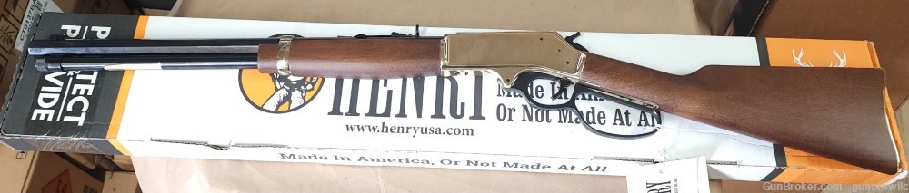 Henry Brass Lever Action Large Loop Octagon 30-30win H009BGL 20" Layaway-img-6