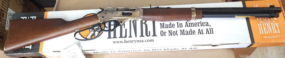 Henry Brass Lever Action Large Loop Octagon 30-30win H009BGL 20" Layaway-img-1