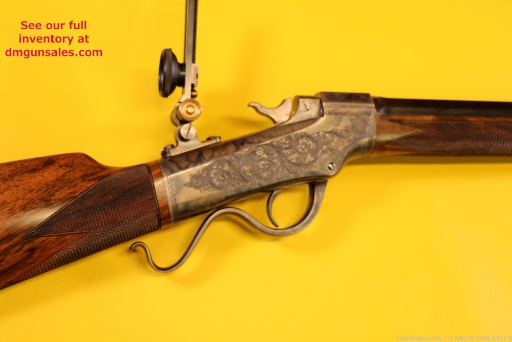 MARLIN BALLARD .44 WCF .44-40 ENGRAVED EXHIBITION GRADE MFG 1886 -img-81