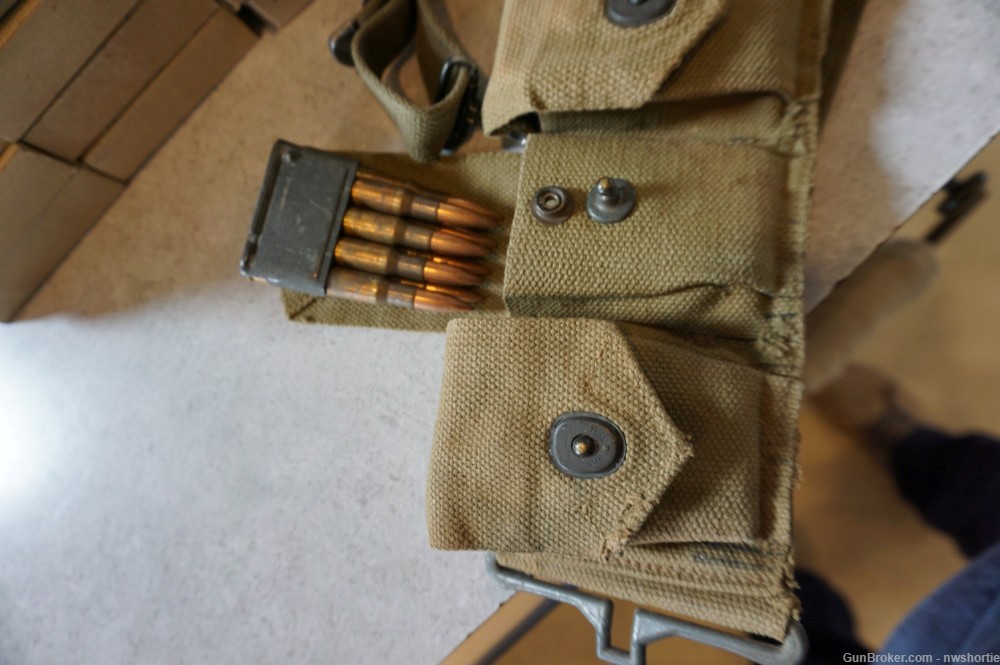 420 rounds of M1 Garand 30-06 ammo w/ USGI WW2 Load Bearing ammo Carrier  -img-1