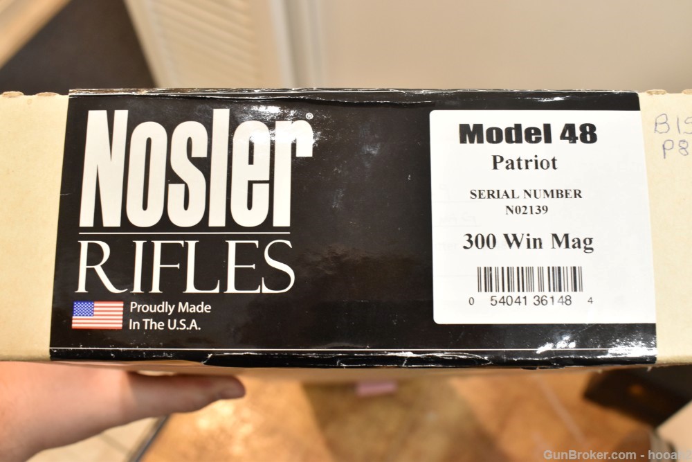 Excellent Nosler M48 Patriot Bolt Action Rifle 300 Win Mag W Box-img-36