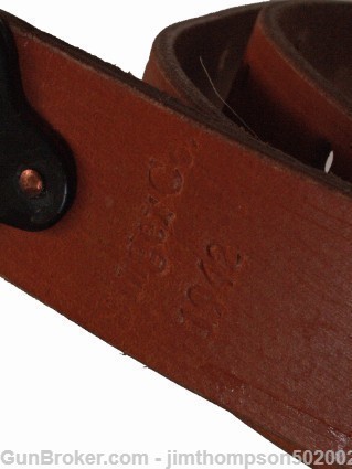 WWI/WW2, RIA 1918, KERR 1917, etc.,  replica Leather sling brass MODEL 1907-img-26