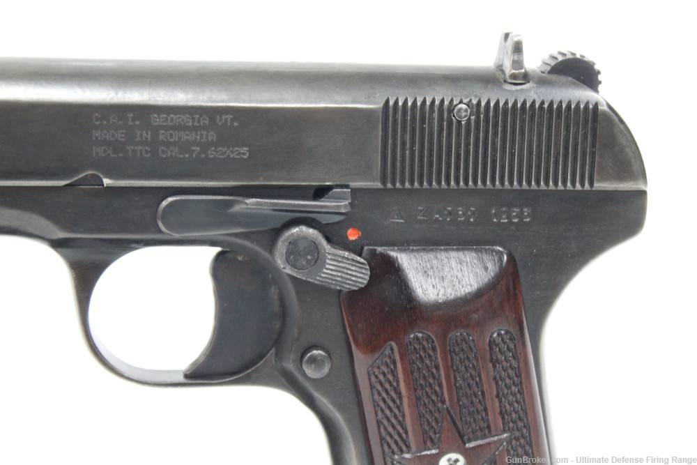 1953 Century Arms Romanian TTC Semi-auto 7.62x25 Tokarev 4.6" Barrel 8 rd-img-1