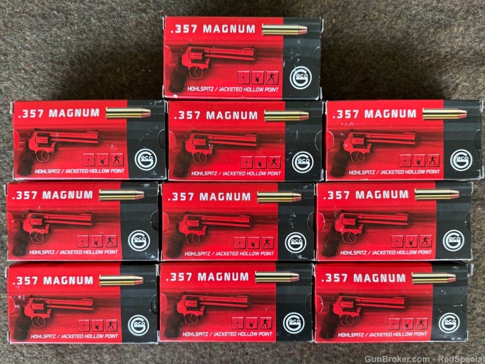 Geco .357 magnum - 500 rounds - 158 gr JHP-img-0
