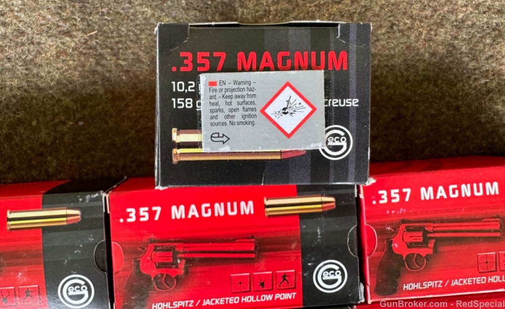 Geco .357 magnum - 500 rounds - 158 gr JHP-img-1