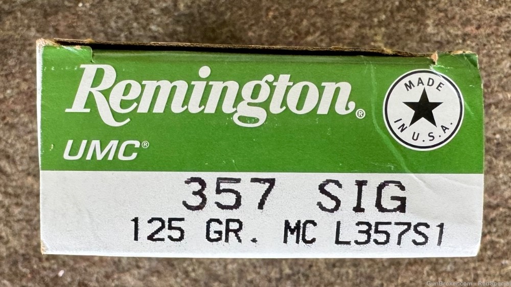 Remington UMC .357 Sig - 500 rounds - 125 gr FMJ-img-2