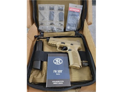 NEW FN 509 TACTICAL 9MM PISTOL, THREADED BARREL,  24 + 1, PENNY AUCTI ON!!