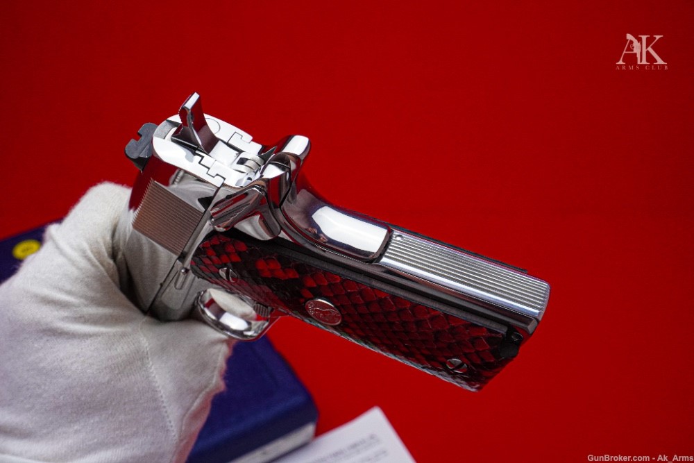 STUNNING Colt 1911 Government 5" .38 Super *BREATHTAKING BRIGHT STAINLESS*-img-13