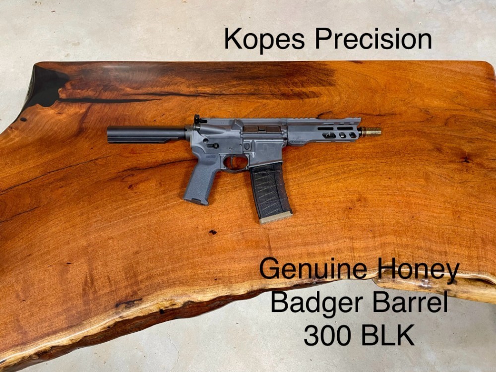 Spring Sale! Kopes Precision 300 BLK Genuine Honey Badger Barrel Grey-img-0